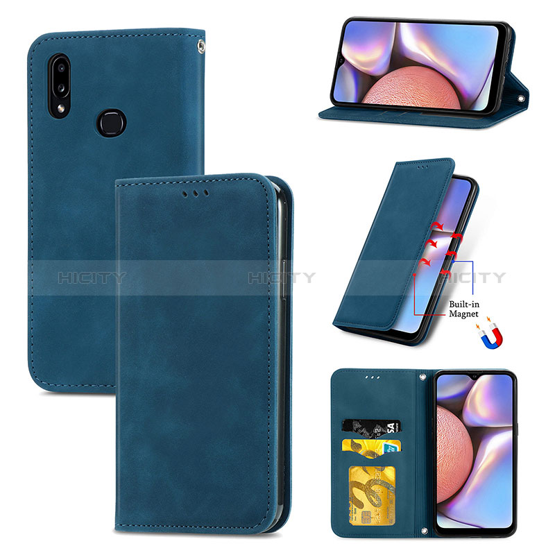 Funda de Cuero Cartera con Soporte Carcasa S04D para Samsung Galaxy A10s