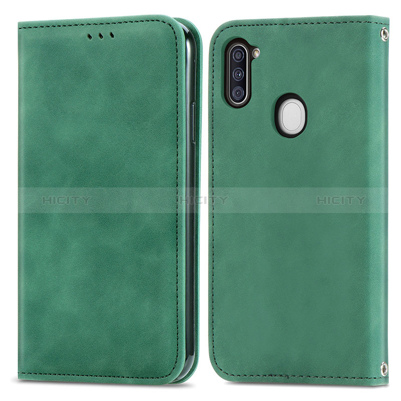 Funda de Cuero Cartera con Soporte Carcasa S04D para Samsung Galaxy A11