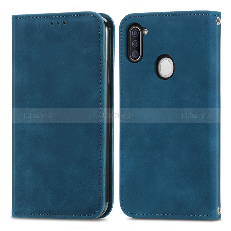 Funda de Cuero Cartera con Soporte Carcasa S04D para Samsung Galaxy A11