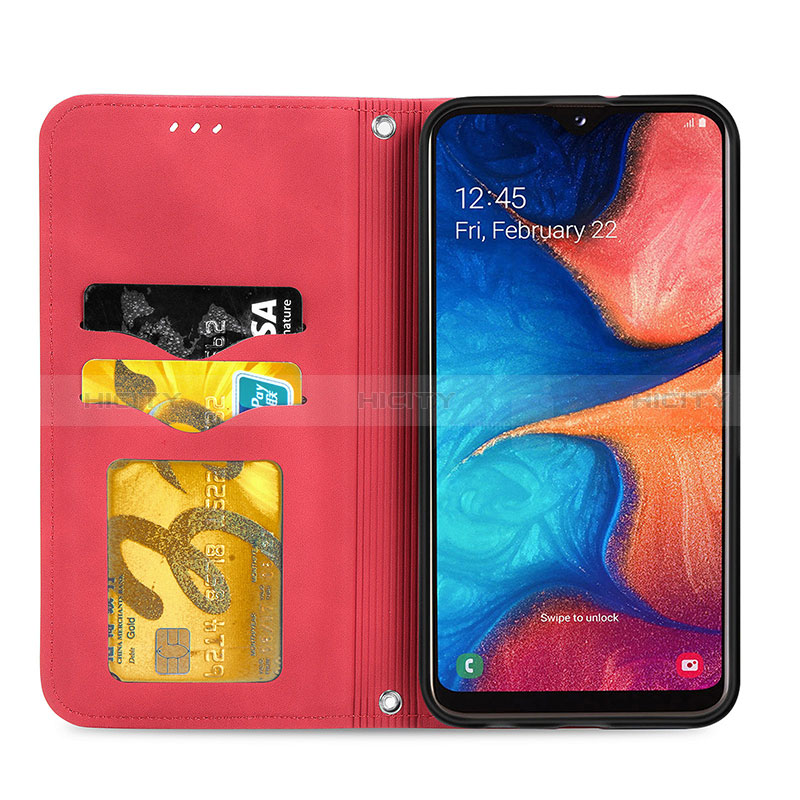 Funda de Cuero Cartera con Soporte Carcasa S04D para Samsung Galaxy A20e