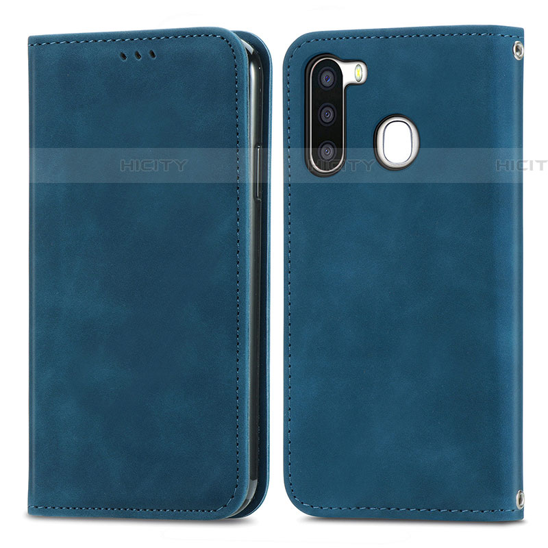 Funda de Cuero Cartera con Soporte Carcasa S04D para Samsung Galaxy A21 European