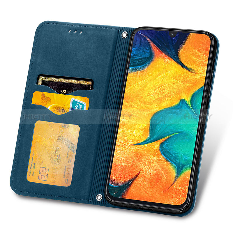 Funda de Cuero Cartera con Soporte Carcasa S04D para Samsung Galaxy A30