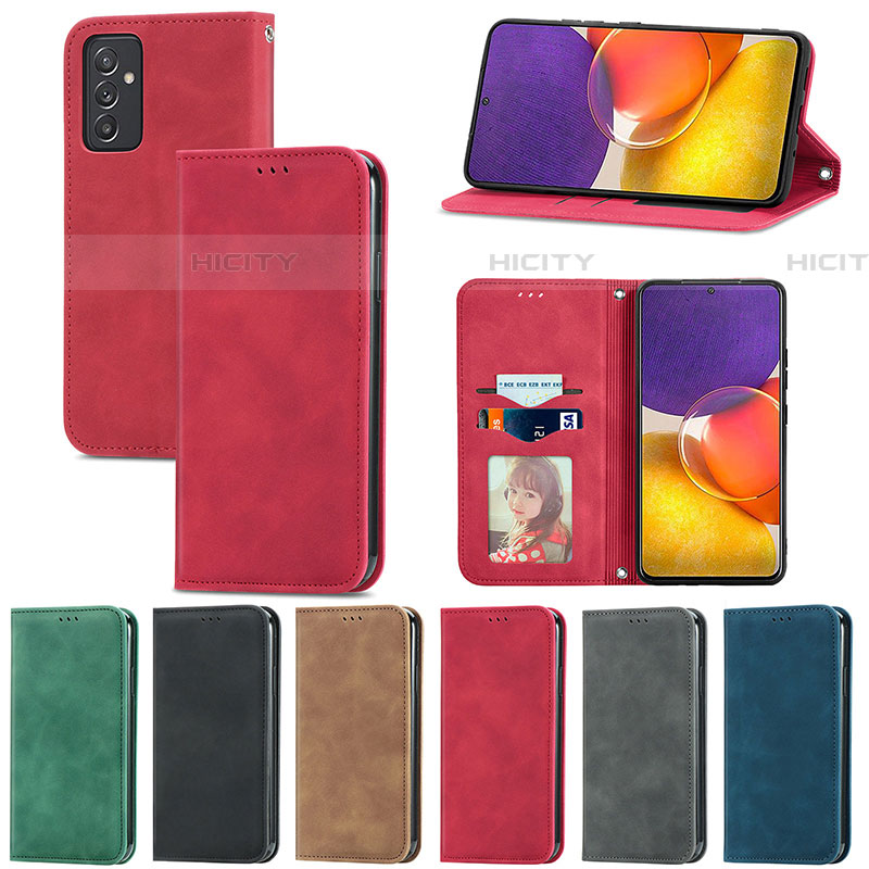 Funda de Cuero Cartera con Soporte Carcasa S04D para Samsung Galaxy A34 5G