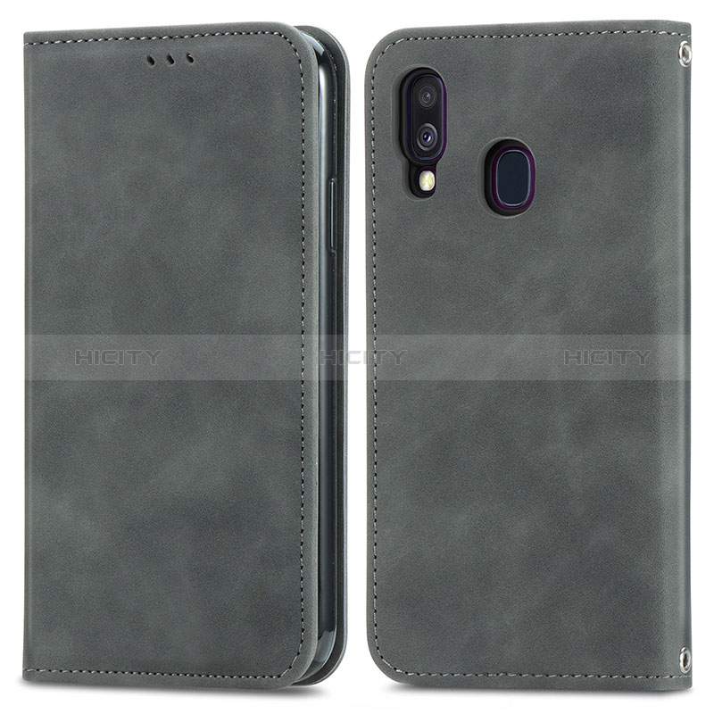 Funda de Cuero Cartera con Soporte Carcasa S04D para Samsung Galaxy A40