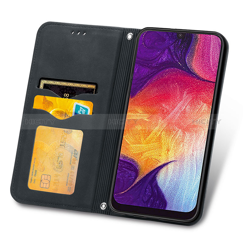 Funda de Cuero Cartera con Soporte Carcasa S04D para Samsung Galaxy A50