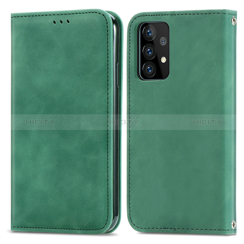 Funda de Cuero Cartera con Soporte Carcasa S04D para Samsung Galaxy A52s 5G