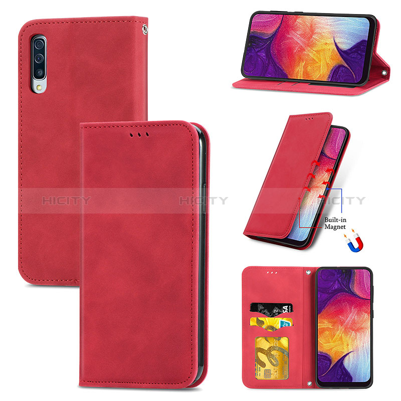 Funda de Cuero Cartera con Soporte Carcasa S04D para Samsung Galaxy A70S