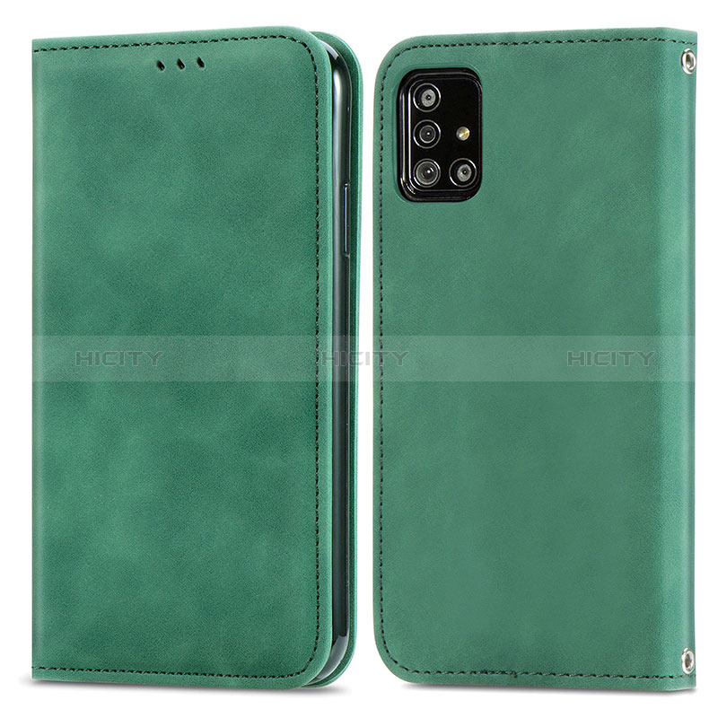 Funda de Cuero Cartera con Soporte Carcasa S04D para Samsung Galaxy A71 4G A715