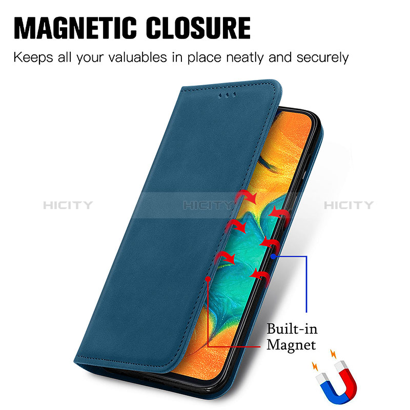 Funda de Cuero Cartera con Soporte Carcasa S04D para Samsung Galaxy M10S