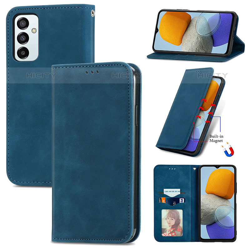 Funda de Cuero Cartera con Soporte Carcasa S04D para Samsung Galaxy M23 5G