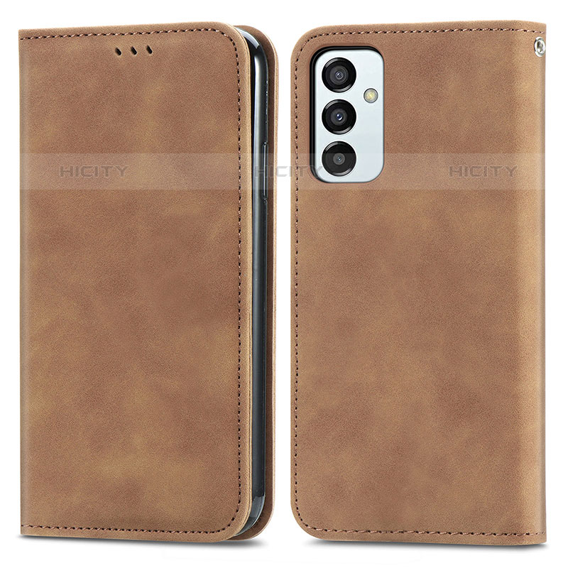 Funda de Cuero Cartera con Soporte Carcasa S04D para Samsung Galaxy M23 5G Marron