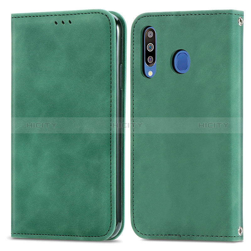 Funda de Cuero Cartera con Soporte Carcasa S04D para Samsung Galaxy M30