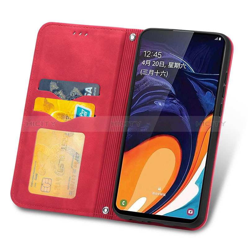 Funda de Cuero Cartera con Soporte Carcasa S04D para Samsung Galaxy M40