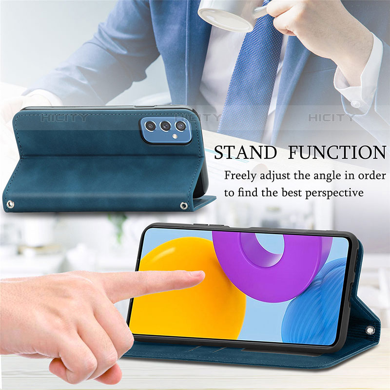 Funda de Cuero Cartera con Soporte Carcasa S04D para Samsung Galaxy M52 5G