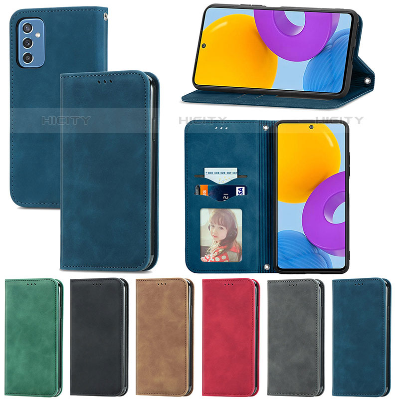 Funda de Cuero Cartera con Soporte Carcasa S04D para Samsung Galaxy M52 5G