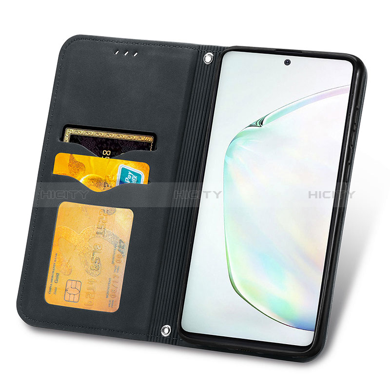 Funda de Cuero Cartera con Soporte Carcasa S04D para Samsung Galaxy Note 10 Lite