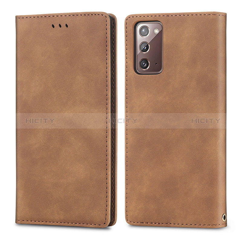 Funda de Cuero Cartera con Soporte Carcasa S04D para Samsung Galaxy Note 20 5G