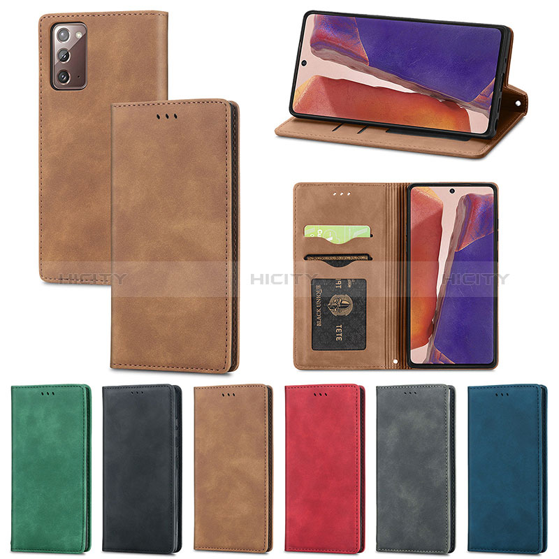 Funda de Cuero Cartera con Soporte Carcasa S04D para Samsung Galaxy Note 20 5G