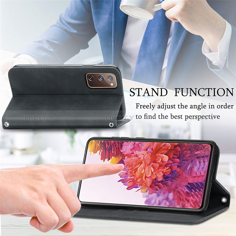 Funda de Cuero Cartera con Soporte Carcasa S04D para Samsung Galaxy S20 FE (2022) 5G