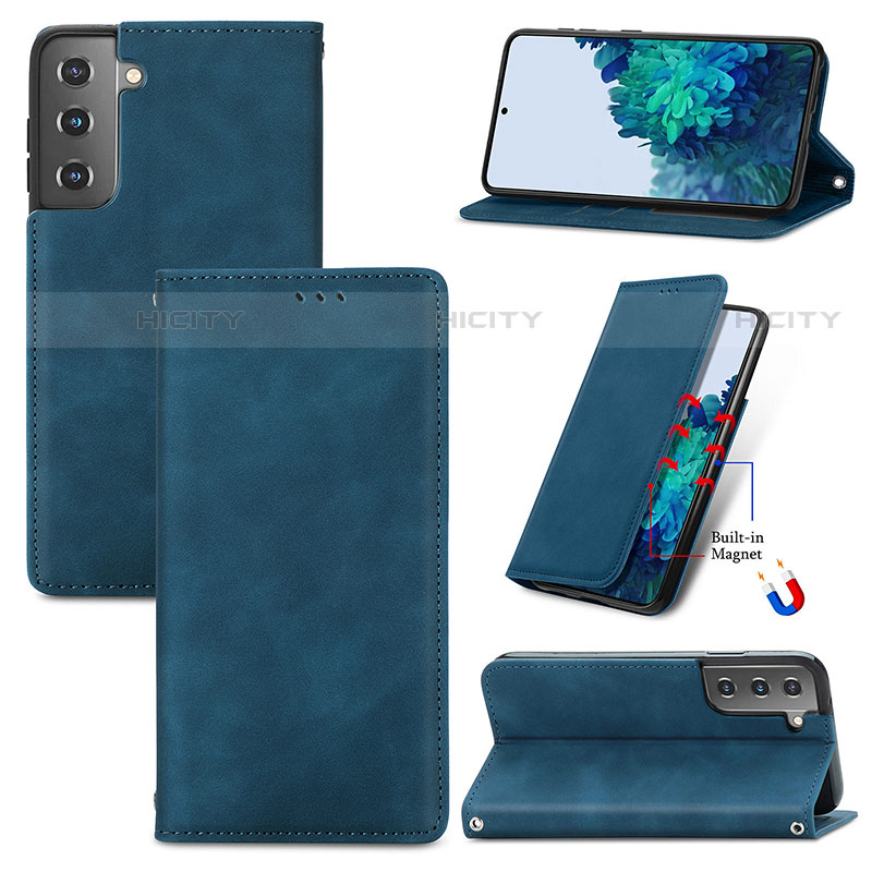 Funda de Cuero Cartera con Soporte Carcasa S04D para Samsung Galaxy S22 Plus 5G