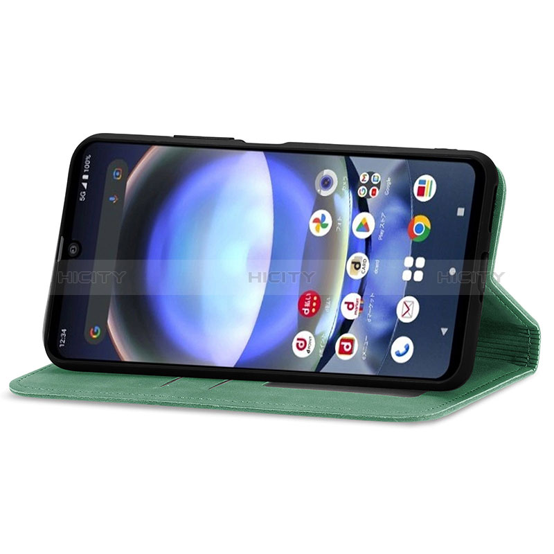 Funda de Cuero Cartera con Soporte Carcasa S04D para Sharp Aquos R8