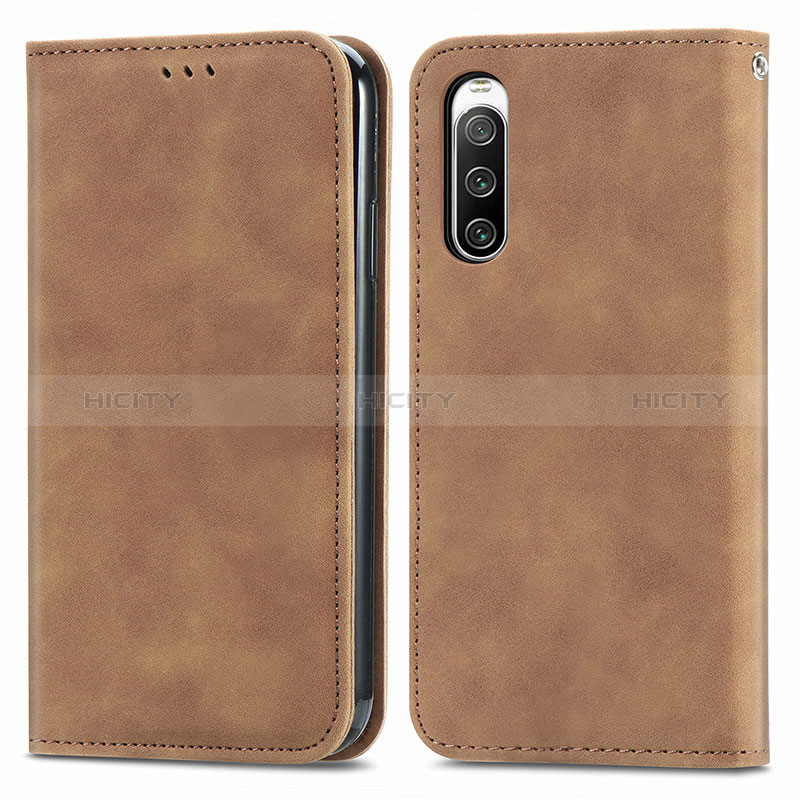 Funda de Cuero Cartera con Soporte Carcasa S04D para Sony Xperia 10 IV SO-52C