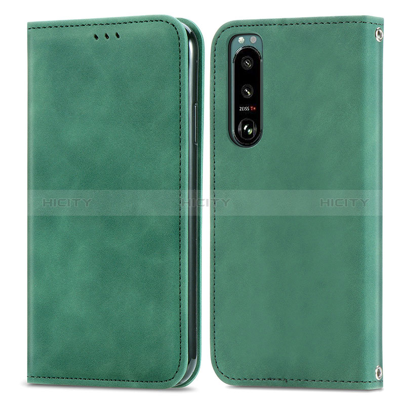 Funda de Cuero Cartera con Soporte Carcasa S04D para Sony Xperia 5 III SO-53B