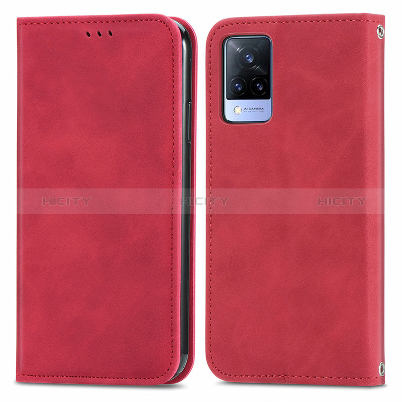 Funda de Cuero Cartera con Soporte Carcasa S04D para Vivo V21 5G