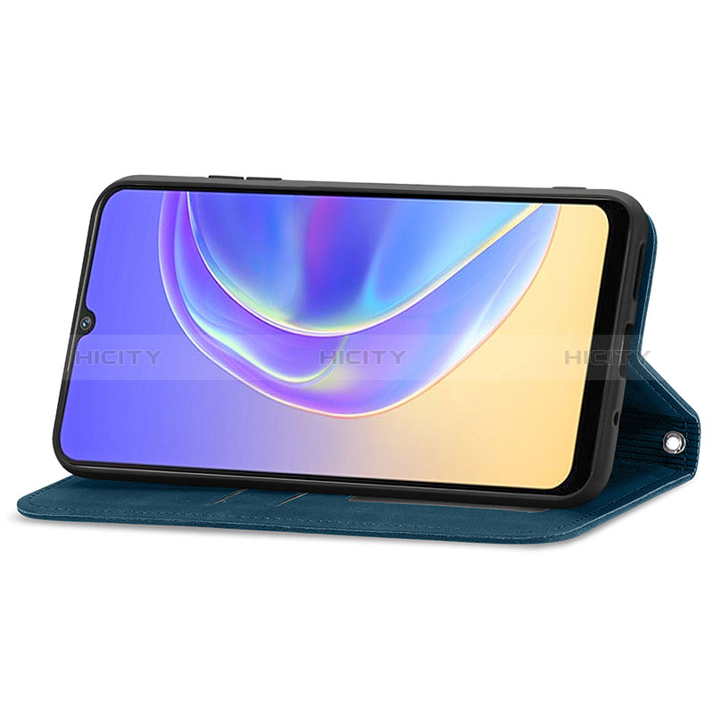 Funda de Cuero Cartera con Soporte Carcasa S04D para Vivo V21e 4G