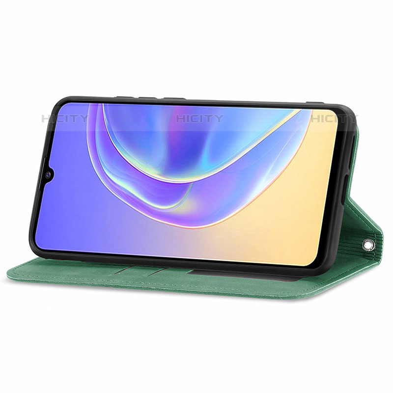 Funda de Cuero Cartera con Soporte Carcasa S04D para Vivo V21e 5G