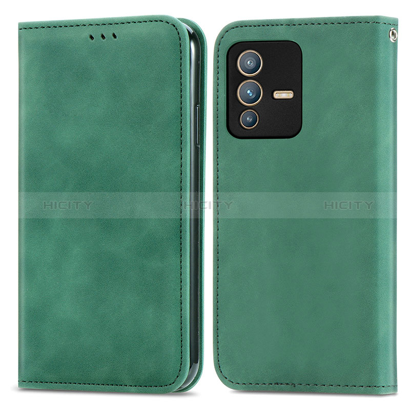 Funda de Cuero Cartera con Soporte Carcasa S04D para Vivo V23 Pro 5G