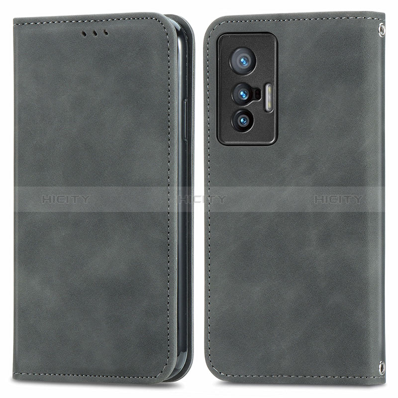 Funda de Cuero Cartera con Soporte Carcasa S04D para Vivo X70 5G