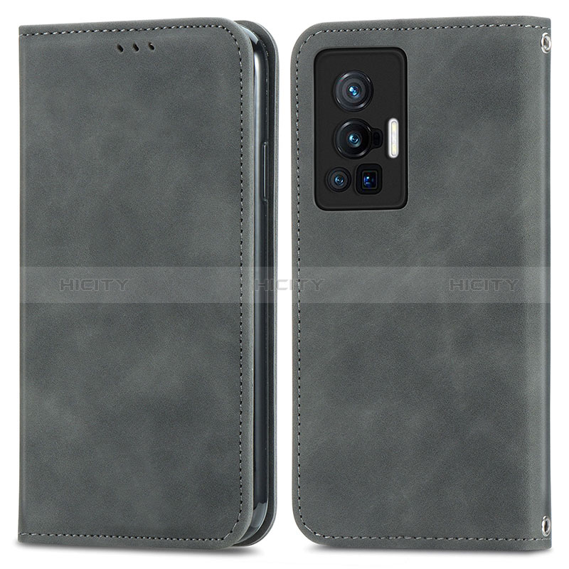 Funda de Cuero Cartera con Soporte Carcasa S04D para Vivo X70 Pro 5G