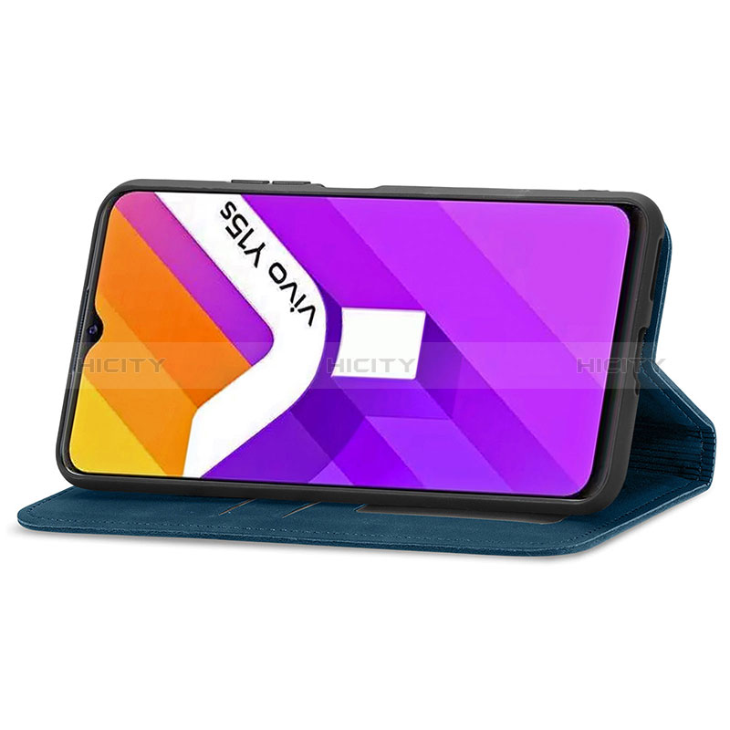 Funda de Cuero Cartera con Soporte Carcasa S04D para Vivo Y10 t1