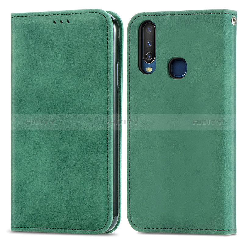 Funda de Cuero Cartera con Soporte Carcasa S04D para Vivo Y3s