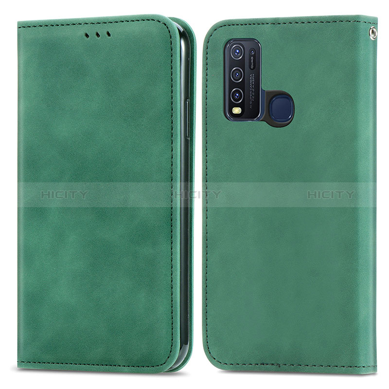 Funda de Cuero Cartera con Soporte Carcasa S04D para Vivo Y50