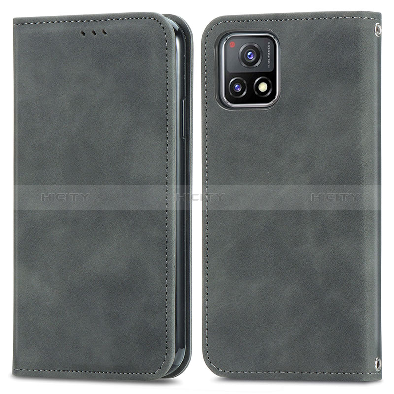 Funda de Cuero Cartera con Soporte Carcasa S04D para Vivo Y52s t1 5G Gris