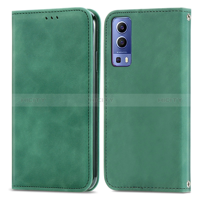 Funda de Cuero Cartera con Soporte Carcasa S04D para Vivo Y72 5G