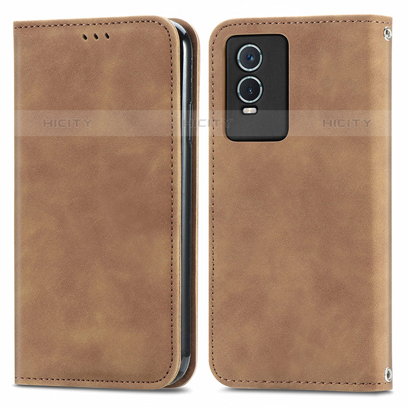 Funda de Cuero Cartera con Soporte Carcasa S04D para Vivo Y74s 5G