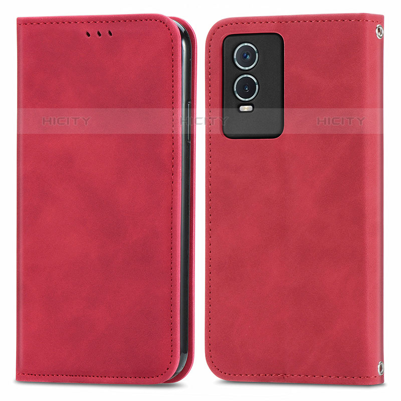 Funda de Cuero Cartera con Soporte Carcasa S04D para Vivo Y74s 5G