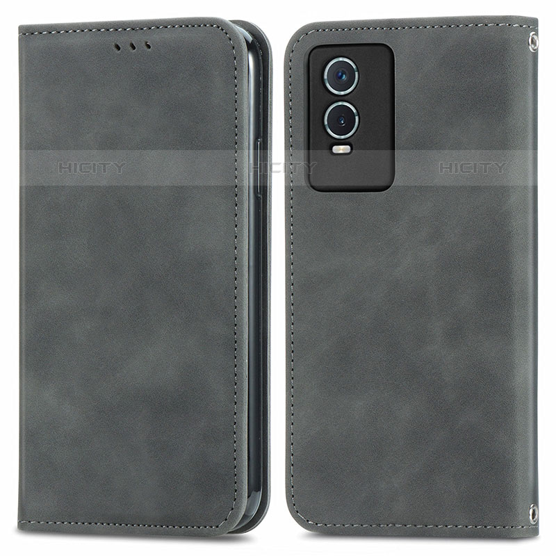 Funda de Cuero Cartera con Soporte Carcasa S04D para Vivo Y74s 5G