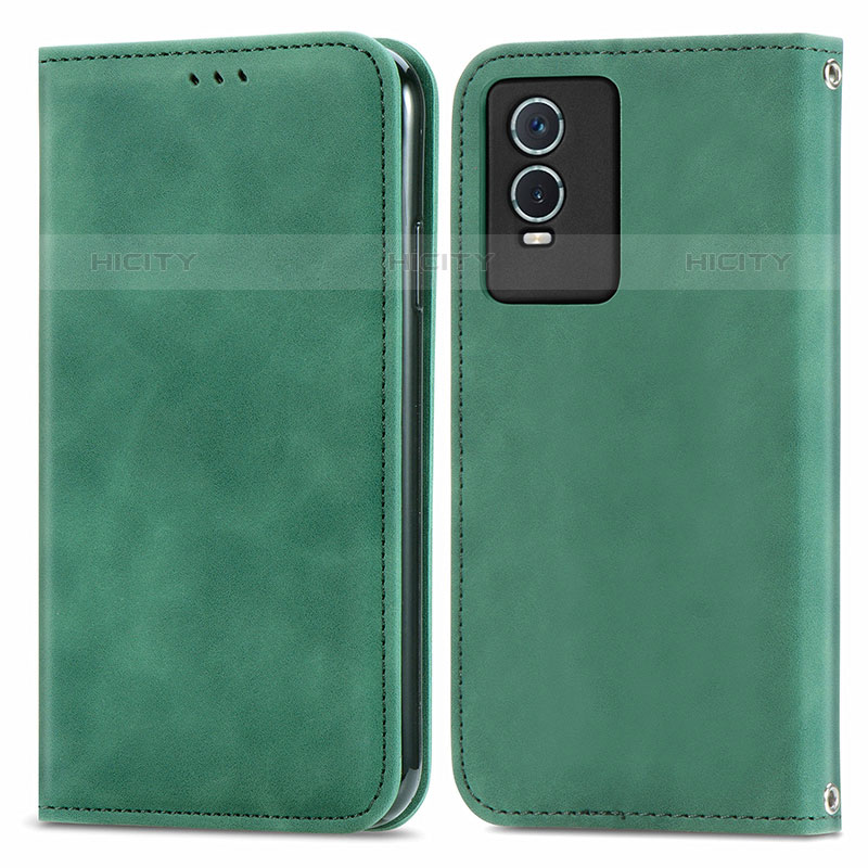 Funda de Cuero Cartera con Soporte Carcasa S04D para Vivo Y74s 5G