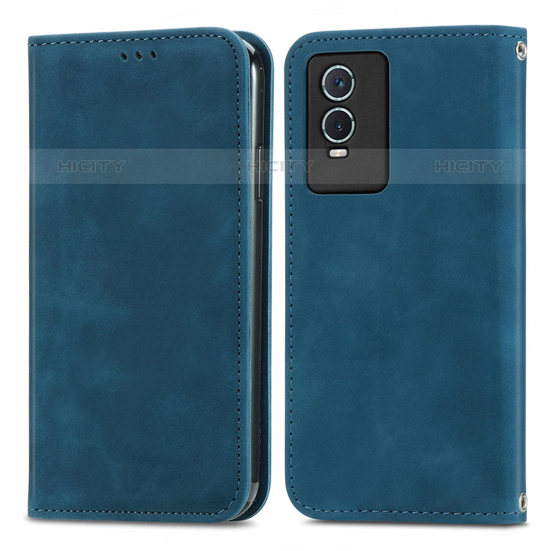 Funda de Cuero Cartera con Soporte Carcasa S04D para Vivo Y74s 5G