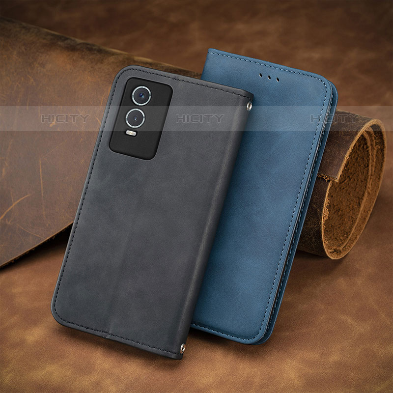 Funda de Cuero Cartera con Soporte Carcasa S04D para Vivo Y74s 5G