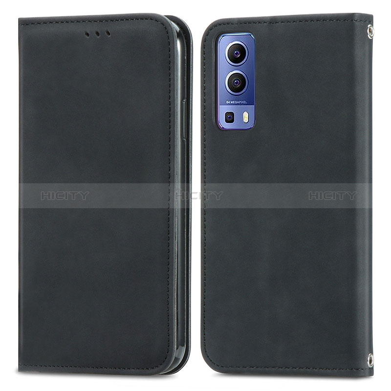 Funda de Cuero Cartera con Soporte Carcasa S04D para Vivo Y75s 5G