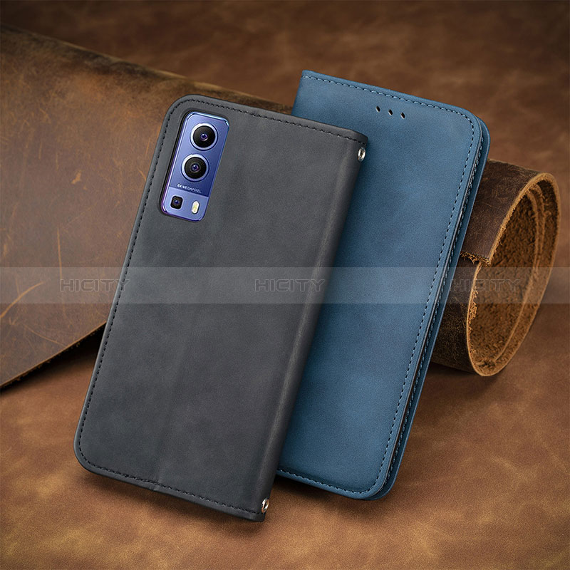 Funda de Cuero Cartera con Soporte Carcasa S04D para Vivo Y75s 5G