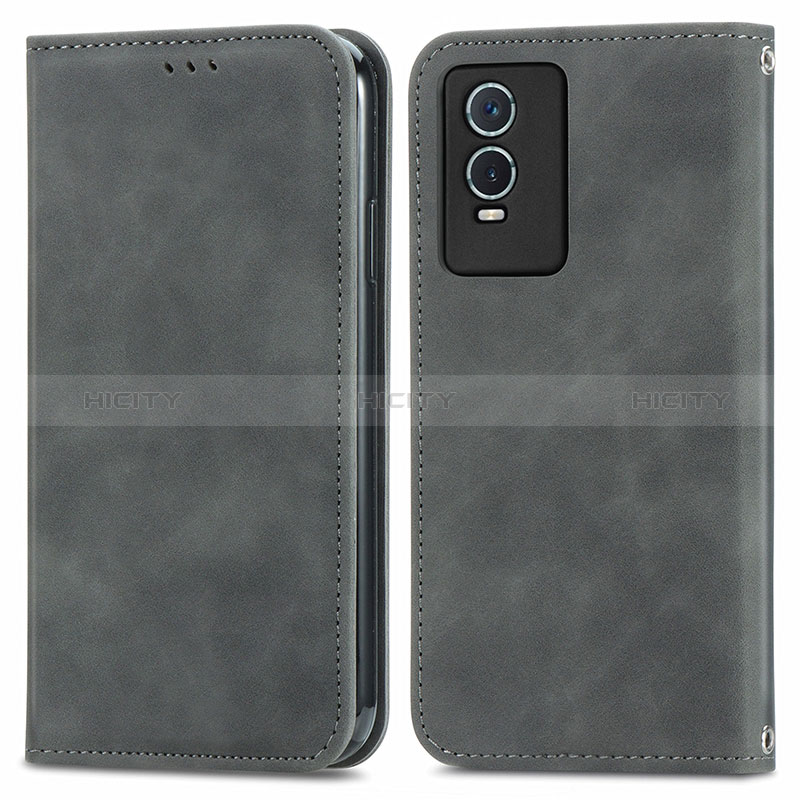 Funda de Cuero Cartera con Soporte Carcasa S04D para Vivo Y76s 5G