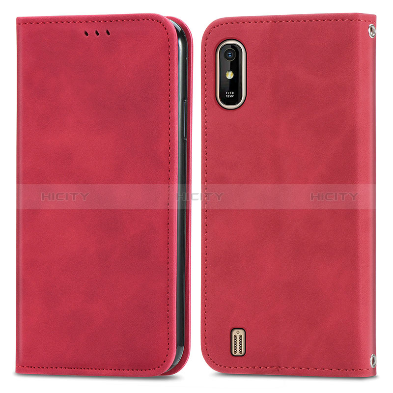 Funda de Cuero Cartera con Soporte Carcasa S04D para Wiko Y81