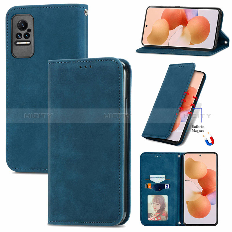 Funda de Cuero Cartera con Soporte Carcasa S04D para Xiaomi Civi 5G