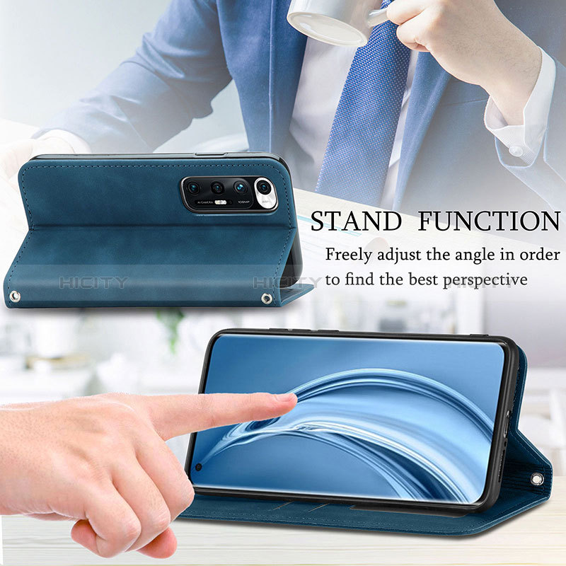 Funda de Cuero Cartera con Soporte Carcasa S04D para Xiaomi Mi 10S 5G